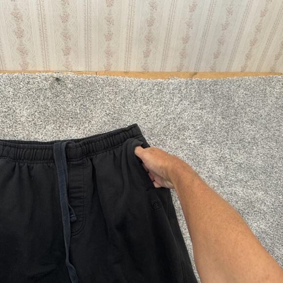 Champion Elite Pants Mens Large Black Joggers Sweatpants Pockets Fleece Casual - Picture 6 of 13